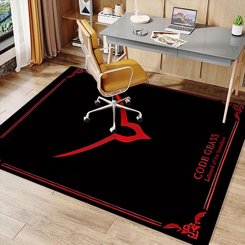 Anime Code Geass Printed Absorbent Washable Carpet,Non-Slip Bathroom Mats,Kitchen Rugs,Living Room Entrance,Camping Picnic Rugs