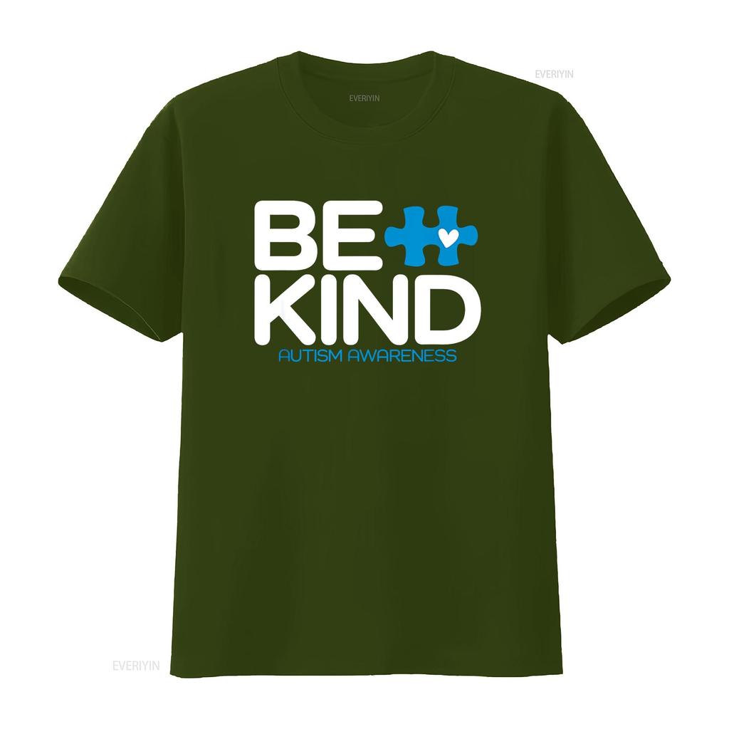 Autism Be Kind T Shirt Kids Awareness vintage Washed Stylish designer clothes Stretched fashion Top For Everyday Wear