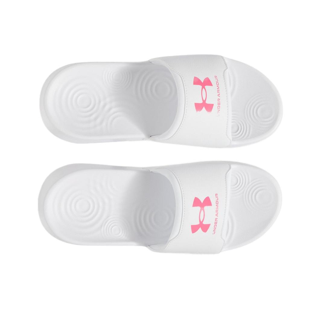 Under Armour UA Ignite Select Fashionable Simple Stylish EVA Anti-Wear Slide Sandals Women Footwear White 3027222-101