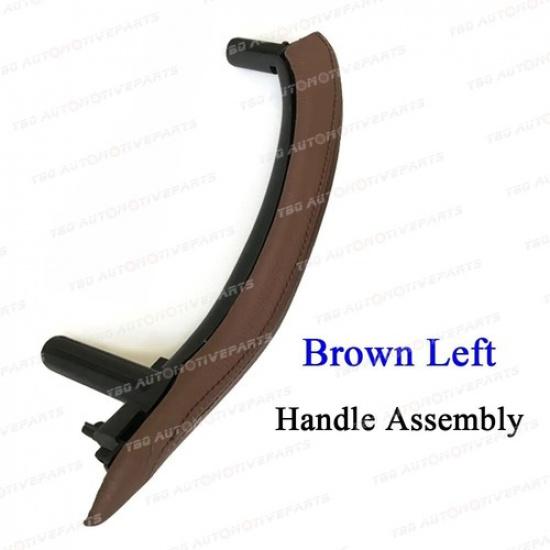 Door Pull Handle Cover with Leather Assembly For BMW X5 X6 F15 F16 2014 -2018