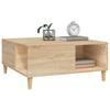 Coffee Table, Sonoma Oak 80x80x36.5 Cm Wood-based Material