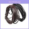 Stylish Multilayer Genuine Leather Bracelet For Men And Women Handcrafted Casual Fashion Accessory