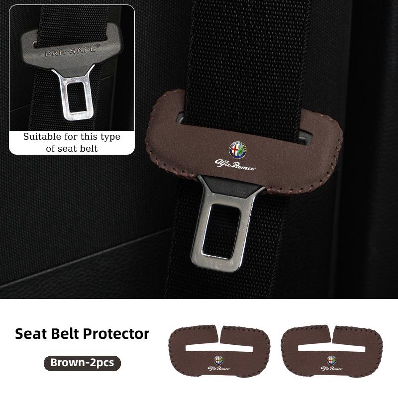2026 Hot Sticker Car Seat Belt Clip Protector Seatbelt Buckle Plug Protective Cover For Alfa Romeo Giulietta GT 159 147 156 Mito