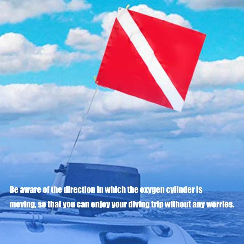 Bright Diving Alerts Markers Spools Reel Universals Large Scubas Diving Flags for Spearfishing Trip
