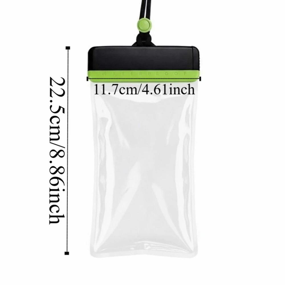 Adjustable Strap Waterproof Phone Pouch Sealed Lightweight Crossbody Dry Bag Contrasting Colors Large Capacity PVC Storage Pack