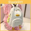 Cartoon Duck Backpack College Student Street Fashion Nylon Chain Element Bag