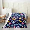 Cartoon Dinosaur Series Printed Blanket for Sofa Travel Camping Living Room Office Conditioning Blanket for All Seasons Gifts