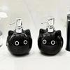 Cute Cat Ceramic Soap Dispenser, Pressed Bottle Set for Bathroom Counter Top, Hand Sanitizer & Lotion Container