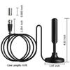 1 Stück Langstrecken-Signalempfänger-Verstärkerantenne für Digital-TV Innen Signalverstärker 720P 1080P Antenne mit Adapter