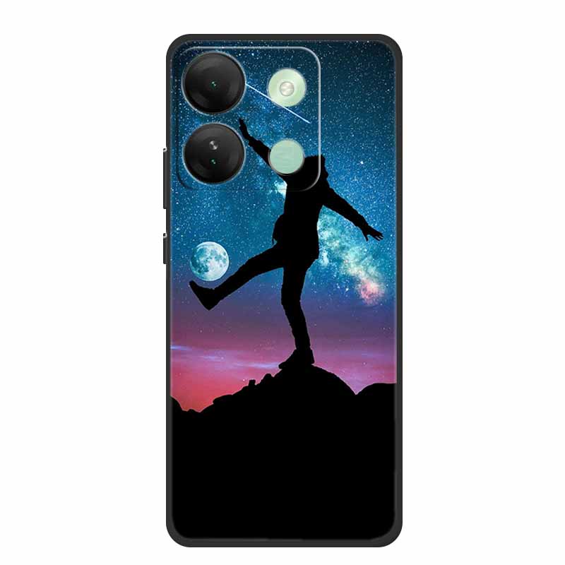 For Infinix Smart 7 HD Plus Case Black Silicone Soft Back Cover Case For Infinix Smart 7 Plus HD Phone Case Smart7 HD 7Plus Capa
