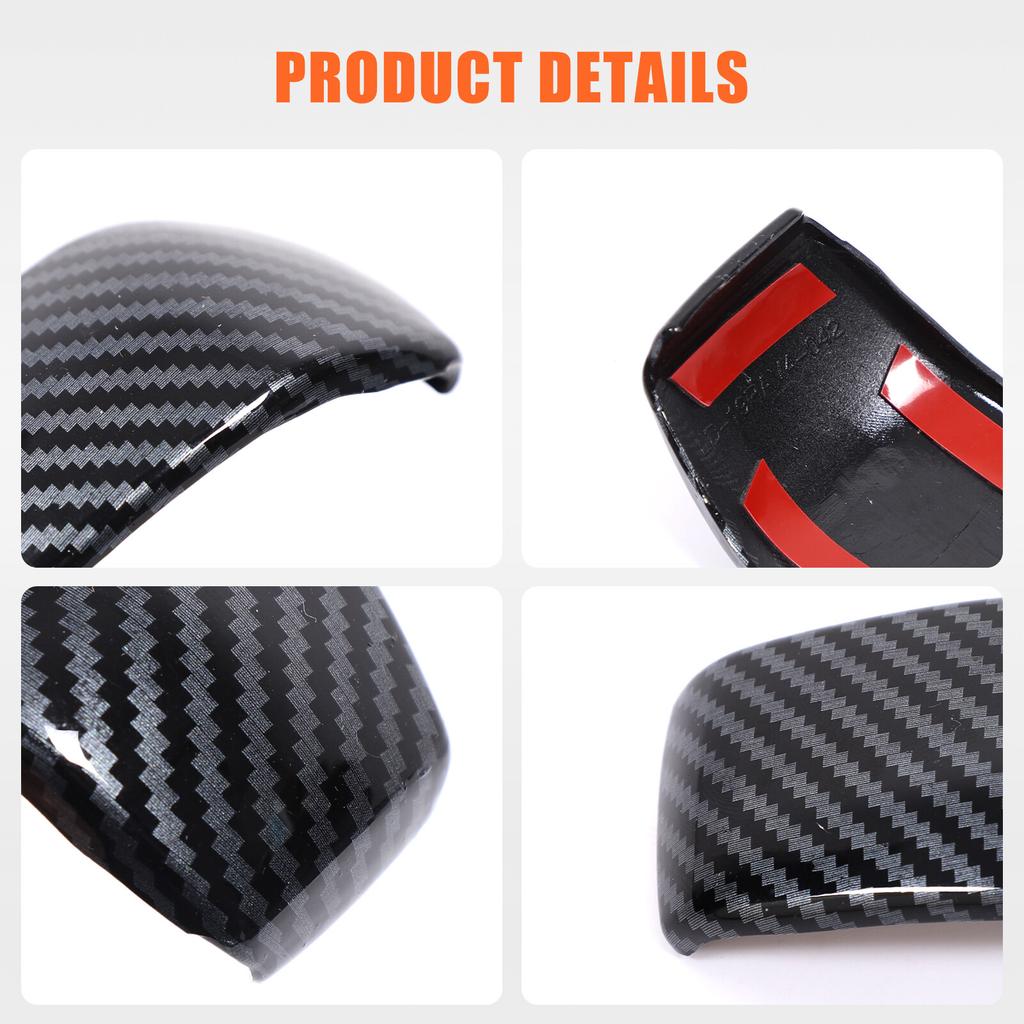 Carbon Fiber ABS Gear Shift Knob Cover Trim for Toyota Grand Highlander XK70 24+