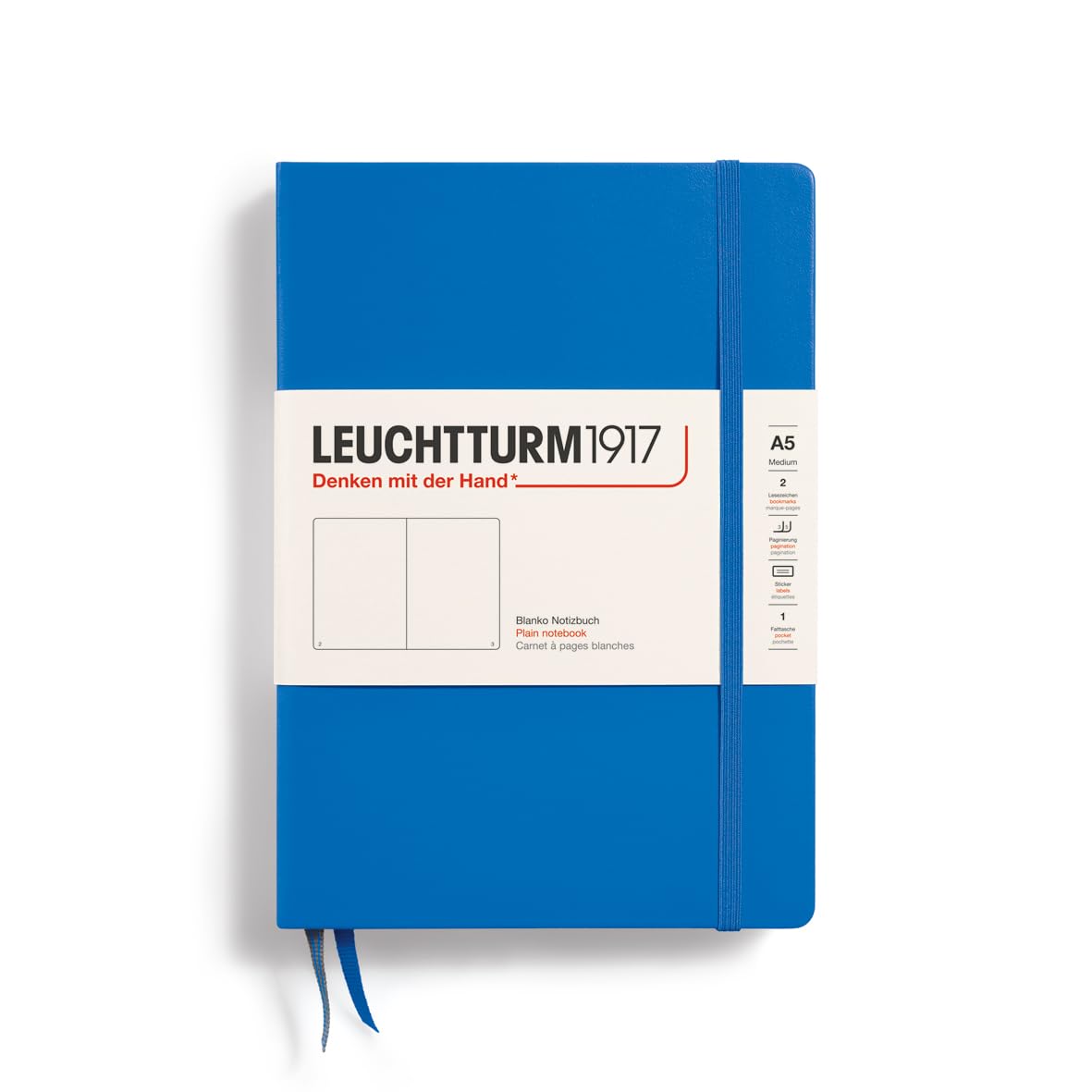 

Leuchtturm A5 Officially Imported Notebook, Blank, Sky, 369787,