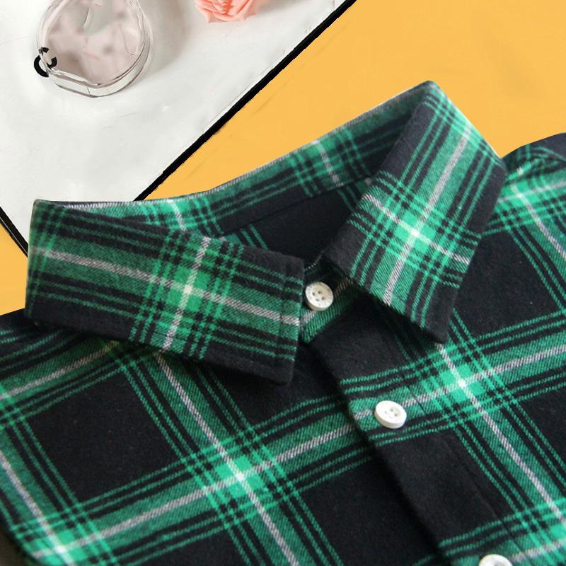 Perfect Match Plaid Detachable Collars For Women Men Child Fake Collar Shirt False Collars For Kids Adult Half Shirt Kraagje Nep Faux Col