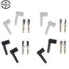 2pcs/lot New 90 Degrees 3.5mm Stereo Headset Plug Jack 3 4 Pole 3.5 Gold Plated