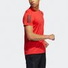 adidas T Shirts Men's Red Crew Neck Moderate Straight Fit H11108
