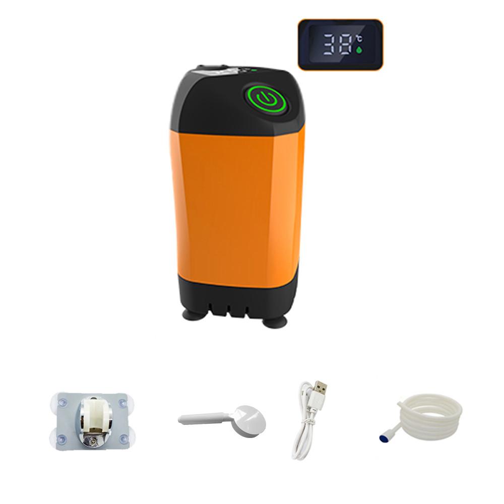 Portable Electric Shower Pump Outdoor Waterproof Camping Shower Digital Display Hiking Travel Pet Watering Rain Shower