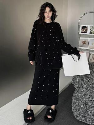 Gonna coreana casual in due pezzi ZYY1002