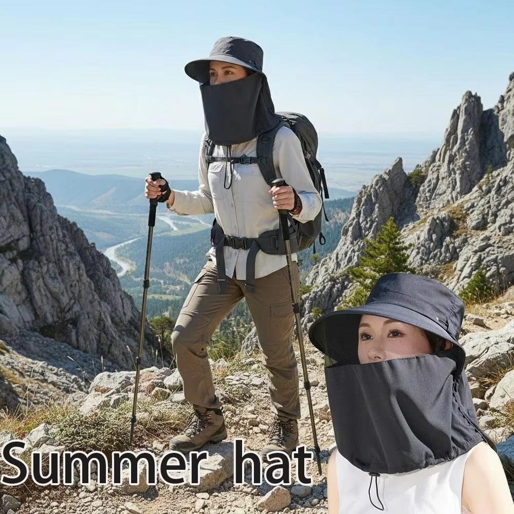 Adjustable Sun Hat Anti-UV Safari Cap New Bucket Hat  Men