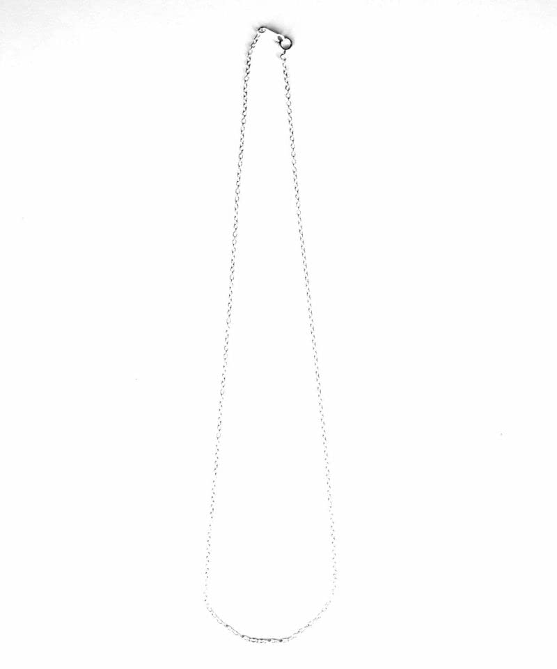 Small Silver Chain Sterling Silver Direct from the Figaro 50cm [Lion Heart] Necklace, 0.15cm wide, 925, Men's (with pouch), store, chain, (unoxidized)