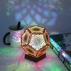 Polar Star Floor Lamp 3D Projection Floor Light with Hollow Design Bohemian Style LED Floor Night Lamp USB Powered for Living