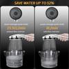 5-speed Adjustment Bathroom Handheld Filter Booster Shower Head Negative Ion Hard Water Softening Shower Set