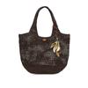 Daks Brown Raffia Twisted Mesh ShouLder Bag L Dcba6e590w3