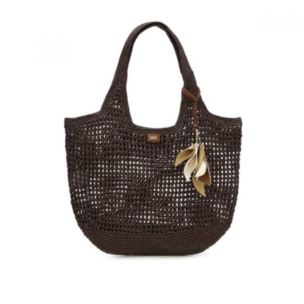 Daks Brown Raffia Twisted Mesh ShouLder Bag L Dcba6e590w3