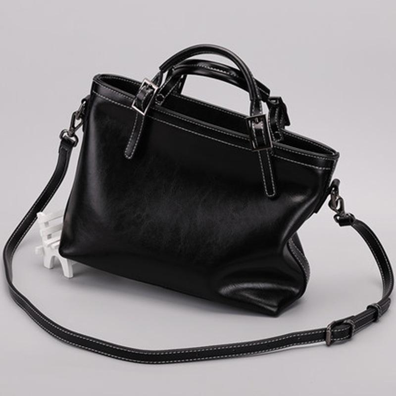 Women's Shoulder Bag Retro Style Genuine Leather Crossbody Bags Europe America Fashion Luxury Women Handbags