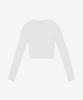 Bibianweseuteuudeu Bea Crop V-Neck Knit - White / 1803004Wy003Fa401