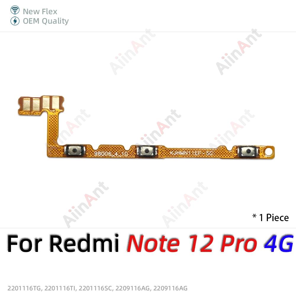 OEM On Off Buttons key Volume Power Flex Cable For Xiaomi Redmi Note 12 15 12C 15C 12R 12s Turbo Pro Max Plus 4G 5G