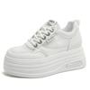 Casual Sports Shoes Lightweight Versatile Board Shoes New Spring Heightening Thick-soled White Shoes Women