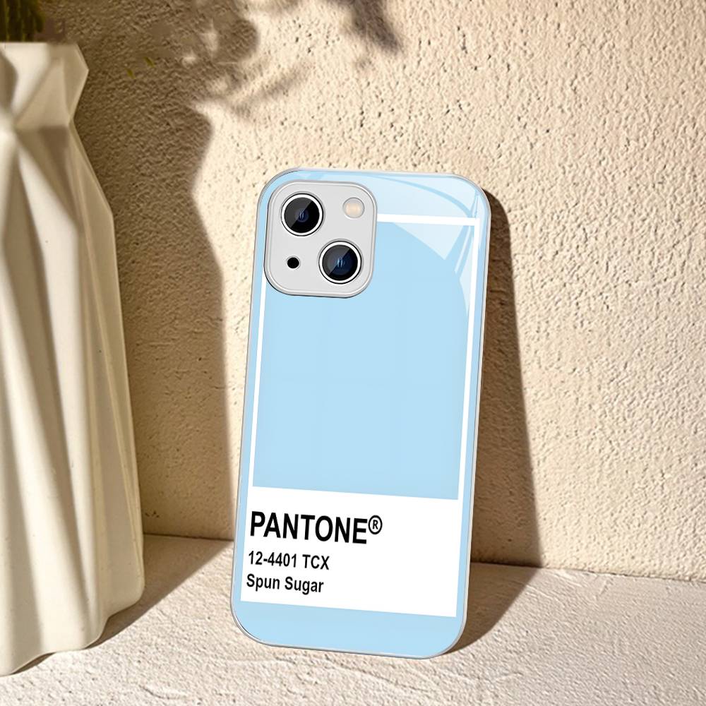 Pantone Candy Color Tempered Glass For Iphone 14 13 12 11 Pro Mini XS MAX 14Plus X XS XR Fundas