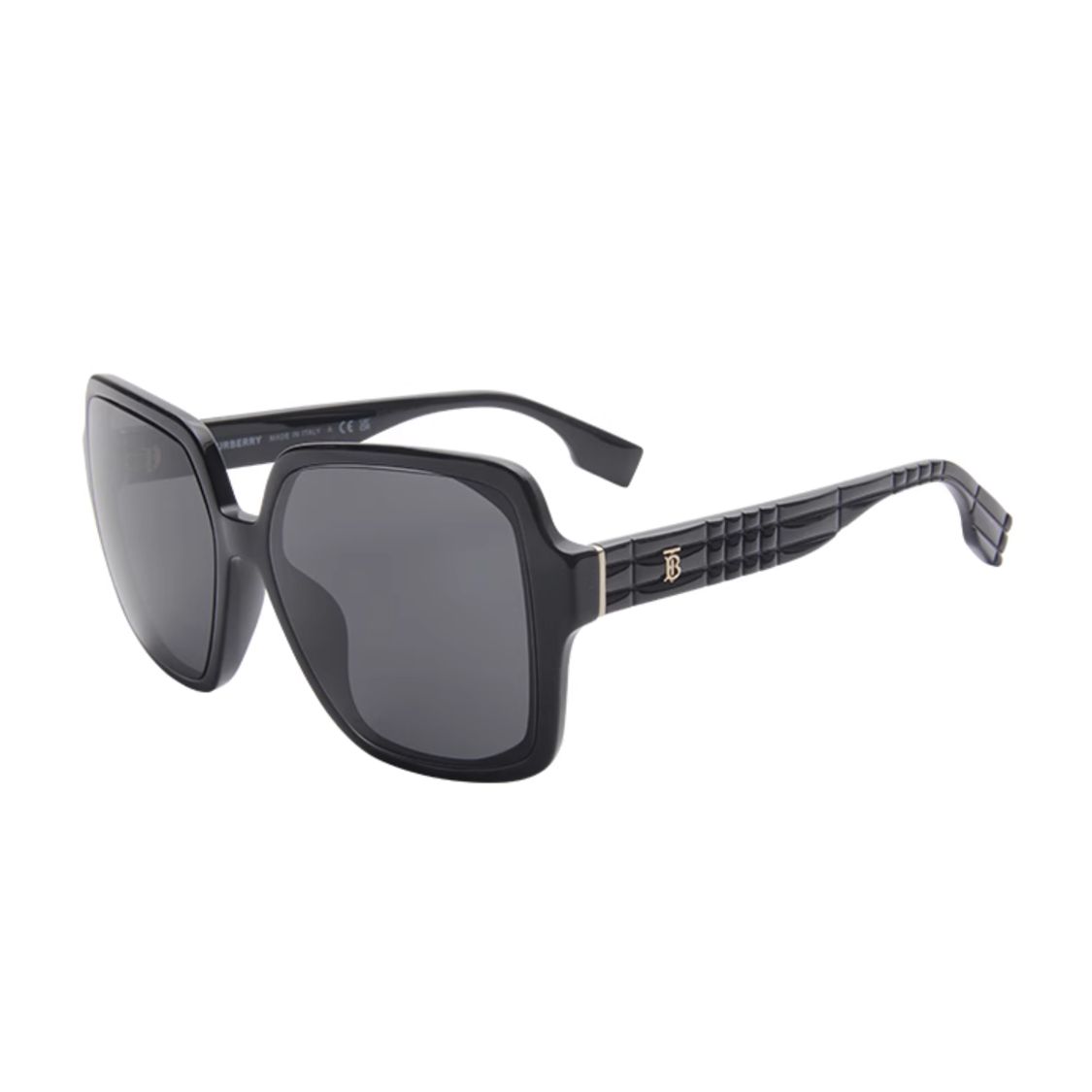 

Burberry Logo Irregular Frame Sunglasses Unisex sunglasses Black BE4379D-300187 Red Box-Box+Eyeglass Case+Box