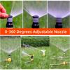 0~360° Drehbarer Sprenger 1/2" Außengewinde Düse Verstellbar Im Boden Stechend Sprinkler Garten Rasenbewässerung 5/10 Stück