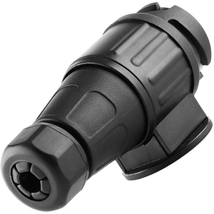 Prise remorque 13 broches - AIMOONSA - 13 broches - 12V - Plastique PA & laiton - Compatible remorque/caravane