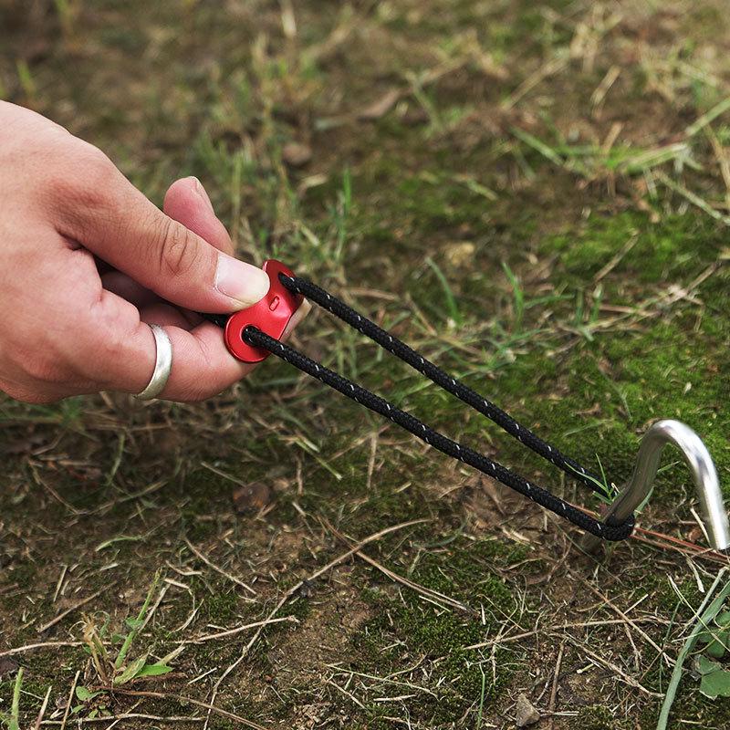 Aluminum Alloy Paracord Buckle for Camping Tents and Tarps