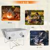 and portable campfire pit for solo campfires and Ideal for and Stainless steel easy setup and and includes a storage Compact, lightweight, foldable,