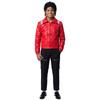 Jackson cos kostume Halloween, stepdans MJ dans rød læderjakke kostume Halloween kostume