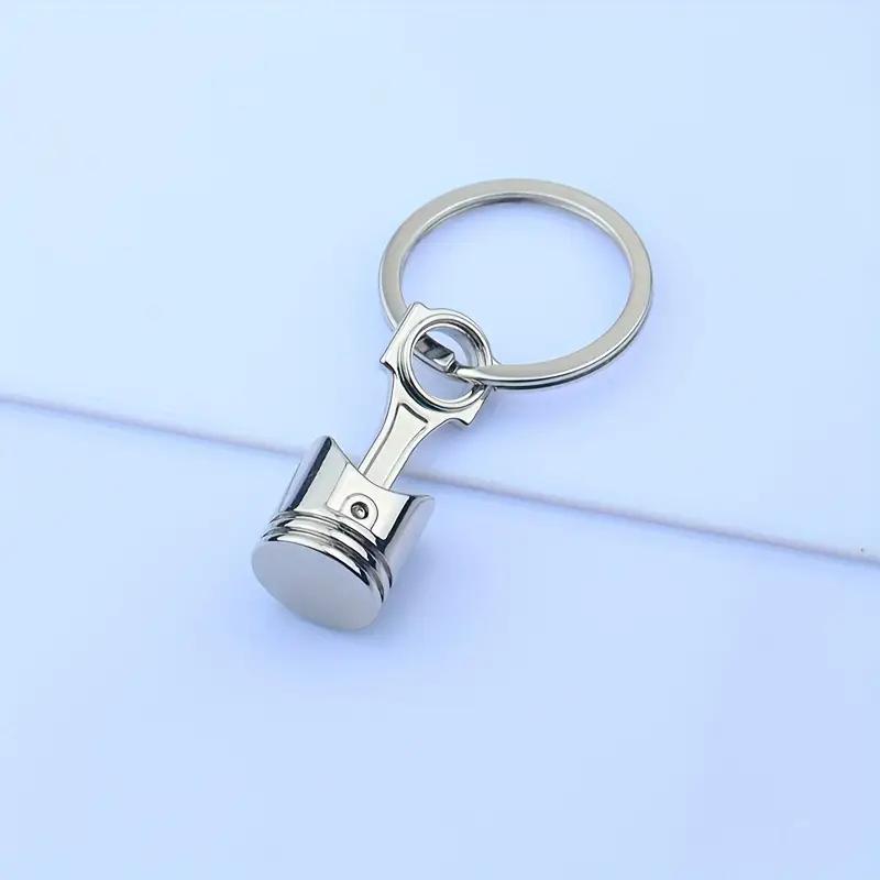 1 piece creative engine piston keychain car keychain pendant simple motorcycle piston pendant creative personality