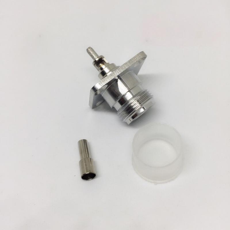 

20pcs N Jack Female 4-hole panel mount Crimp for RG316 RG174 LMR100 Cable