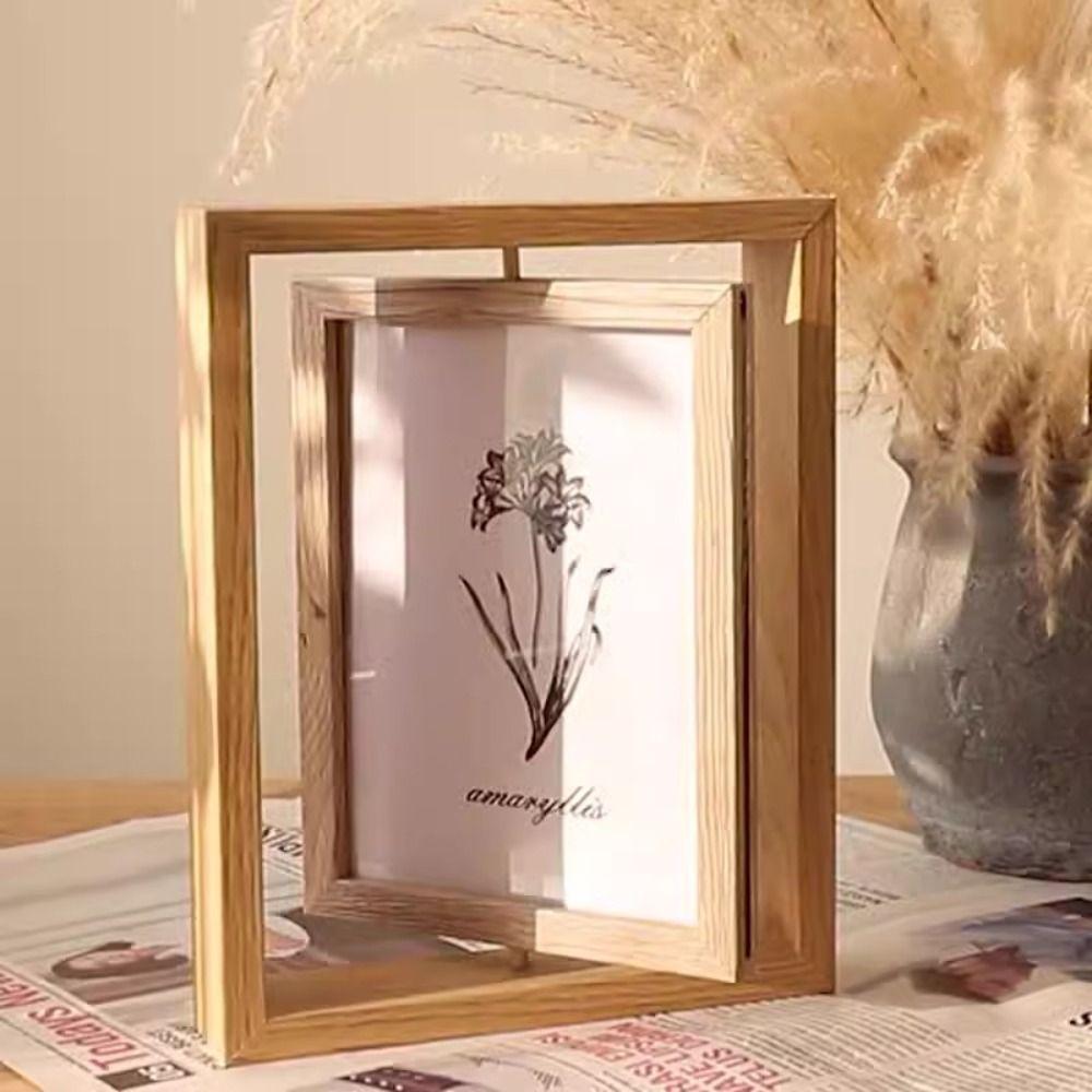 6/7/8 Inch Photo Frame Stand Resin DIY Display Frame Crafts Hollow Picture Frame  Living Room