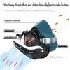 Full Face Dustproof Protective Mask for Industrial Use with Breathing Filter and Cotton Decoration