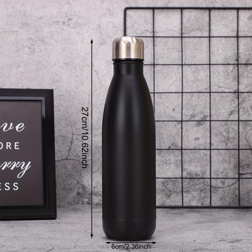 1pc-Stainless Steel Vacuum Cup Bottle Sports Water Cup Fashion Convenient Sports Leisure Water Cup For Outdoor Activities