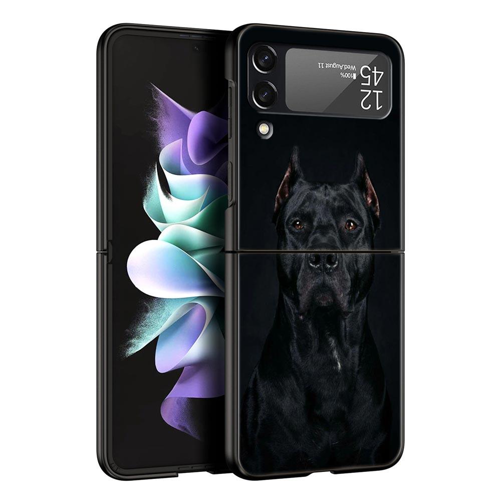 Z Flip 4 Phone Case for Samsung Galaxy Z Flip 3 5G ZFlip3 Flip3 zflip Flip4 Black Hard Cover Lion Tiger king monkey animal Shell