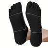 3 Paia Calzini da Uomo a Cinque Dita Colore Unito Elastico Resistenti Traspiranti Rete Calzini alla Caviglia Casual Sportivi Calzini Invisibili per Dita Estate