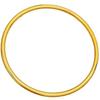 Elegant Non-Fading Gold Ethnic Bangle for Women - Simple Titanium Steel Bracelet Jewelry