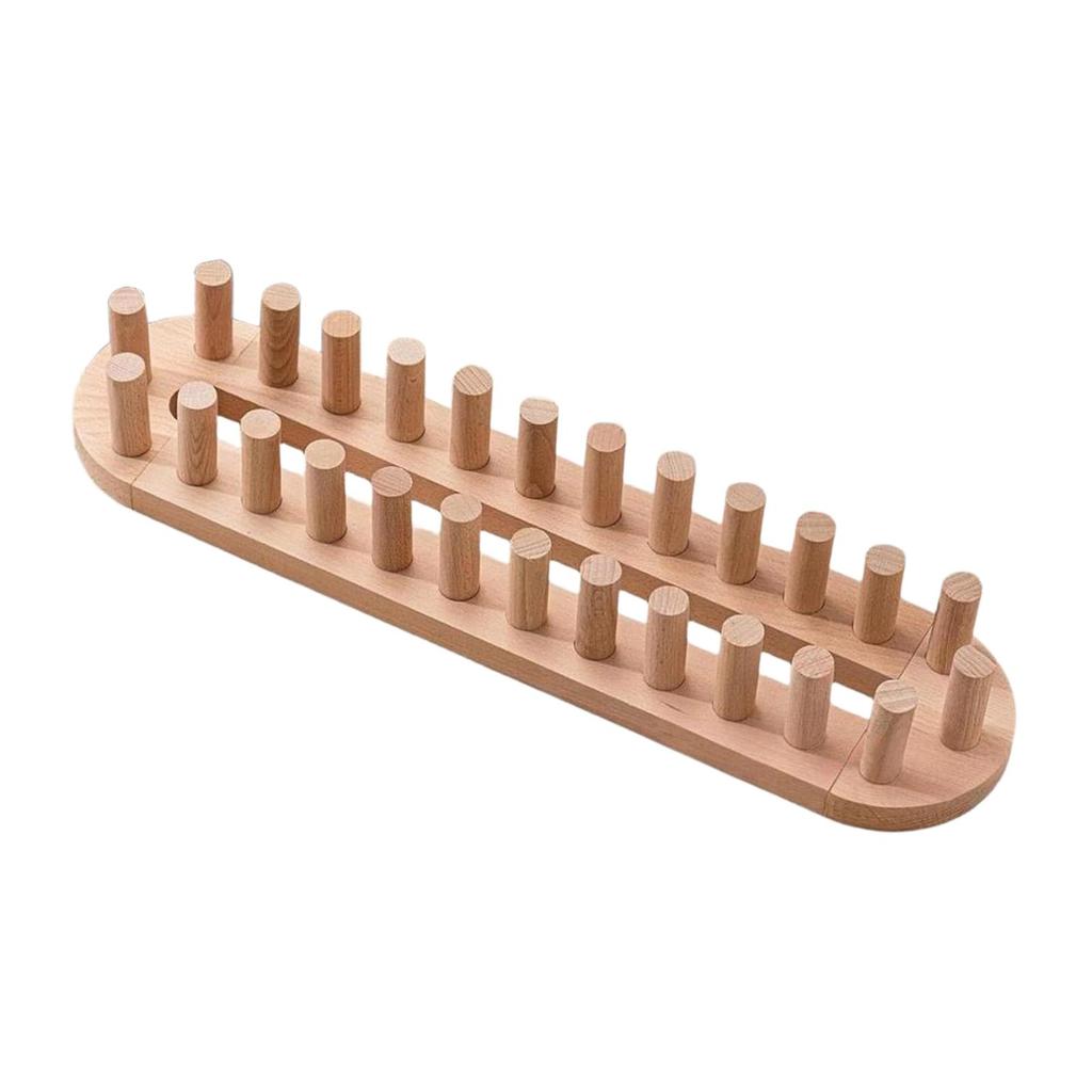 DIY Chunky Blanket Knitting Loom Kit Wood Peg Frame for Cozy Home Decor and Handcrafts Suitable for Hobbyists
