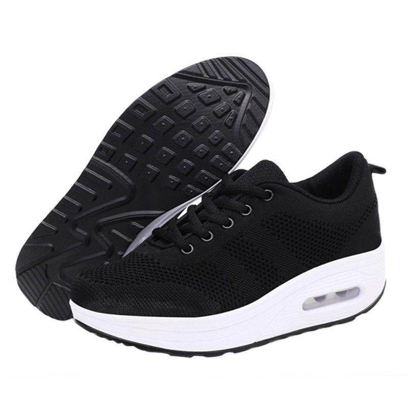 Premium Quality New Women Wedge Sneakers With Breathable Mesh For All-day Comfort