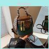 Fashionable Bucket Bag For Women 2023 New Autumn Winter High-end Weave Single Shoulder Crossbody Bag