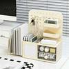 Student Study Desk Organizer Perforated Board Storage Rack Wall Mount Shelf for Office Stationery Bin Supplies Book Multi-Functional Desktop